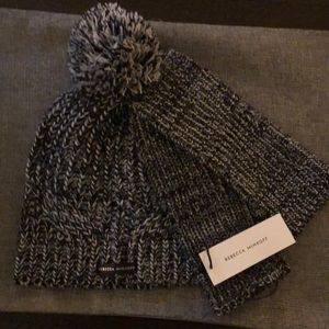 Rebecca Minkoff Pom Pom hat with arm warmers!